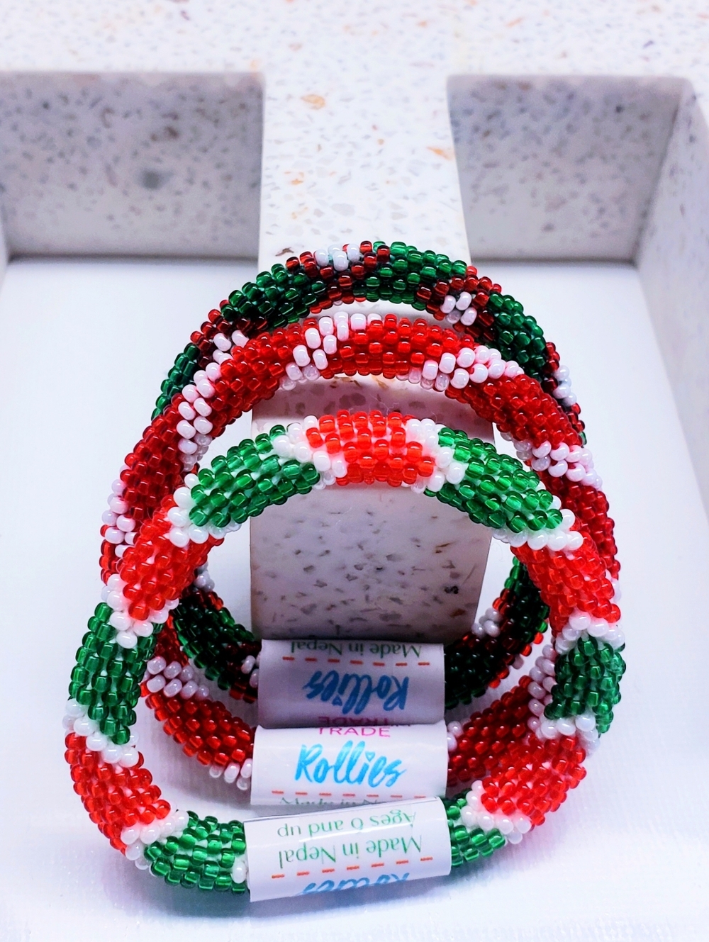 MISTLETOE -The Original Rollies® Bracelet for Kids" round, Nepal, #3 (3 Pcs)